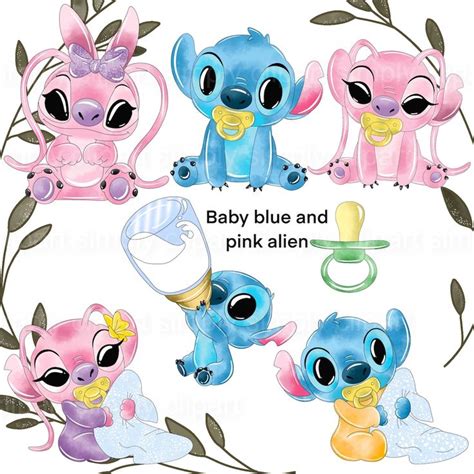 Baby Stitch Lilo And Stitch Angel Baby Shower Baby Boy Shower Baby