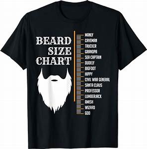 Beard Measurement Chart Shirt Beard Length Growth Chart T Shirt