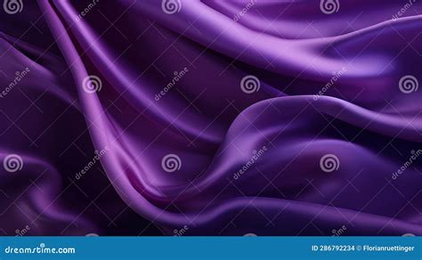 Purple Silk Fabric Texture With Beautiful Waves Elegant Background For