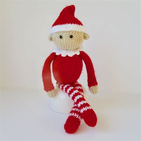 Jingles The Elf Knitting Pattern By Amanda Berry Christmas Knitting Christmas Knitting