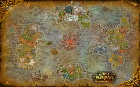 The Size Of The World Of Warcraft Map Your E Shape