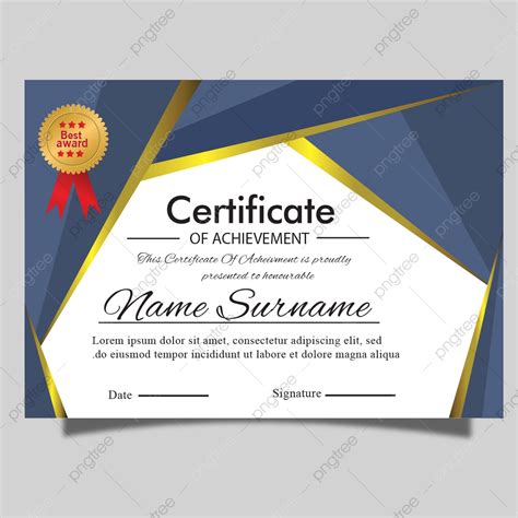 Plantilla De Certificado De Oro Moderna Diploma De Graduación Para