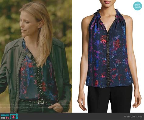 Wornontv Freya’s Floral Lace Trimmed Top On The Originals Riley Voelkel Clothes And