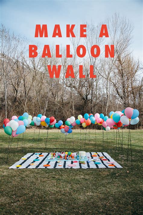 Inflate your balloon with air and create amazing. DIY balloon wall