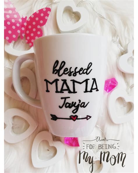 Blessed Mama Mug Name On Mug Mugs Personalized Mugs Etsy