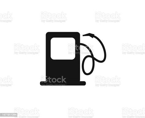 Fuel Pump Icon Gas And Electric Station Silhouette Petrol Station Black