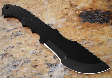 1095 High Carbon Steel Tracker Knife Blank By Wholeearthsupply