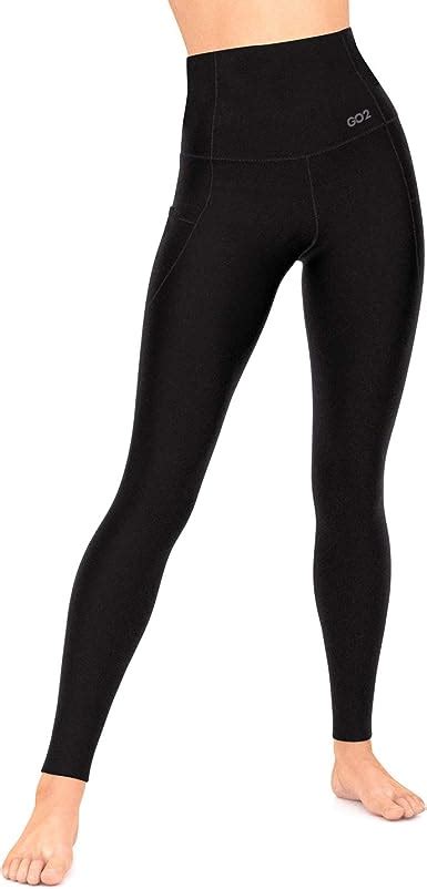 high waist fit compression leggings workout pants tummy control running