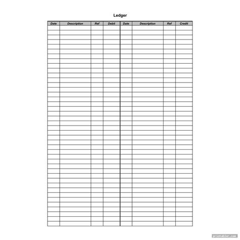 Blank Balance Sheet Template Printable