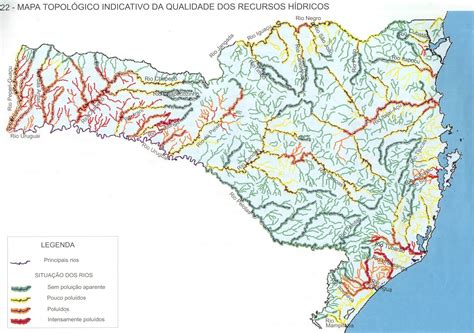 Mapa Hidrológico De Santa Catarina Doc Sports™