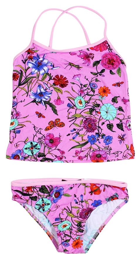 Stella Cove Shop Flowers On Pink Tankini For Girls Girls Beachwear Pink Tankini Girls Pink
