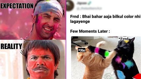 Viral News Holi 2021 Funny Memes And Jokes Hilarious Posts To