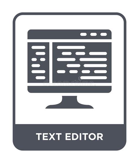 Text Editor Icon In Trendy Design Style Text Editor Icon Isolated On