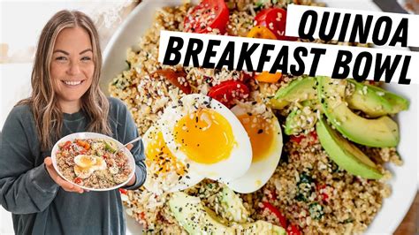 Savory Quinoa Breakfast Bowl With Soft Boiled Egg YouTube