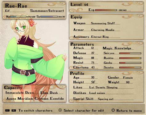 Rae Rae Rpg Character Sheet By Bourgogne On Deviantart