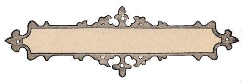 Free Vintage Clip Art Ornate Frame Label The Graphics