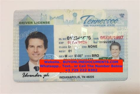 Tennessee Driver License Drivers License Cards Visa Card