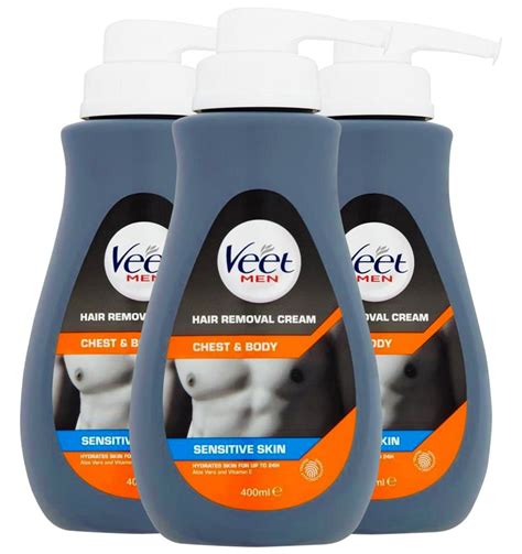Veet Hair Removal Cream For Men For Sensitive Skin 135 Ounce Pack Of