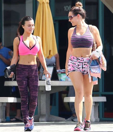 Kelly Brook Displays Taut Tum And Pins In Skimpy Gym Gear After Work