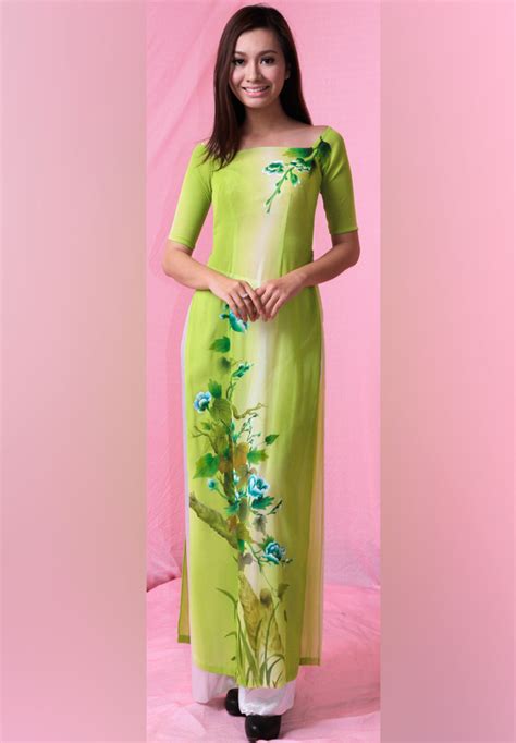 Ao Dai Vinh Custom Made Vietnamese Traditional Ao Dai