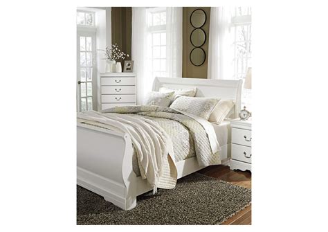 Anarasia White Full Sleigh Bed Dream Decor Furniture