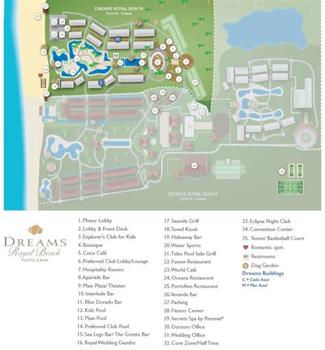 Resort Map Dreams Royal Beach Punta Cana Dr