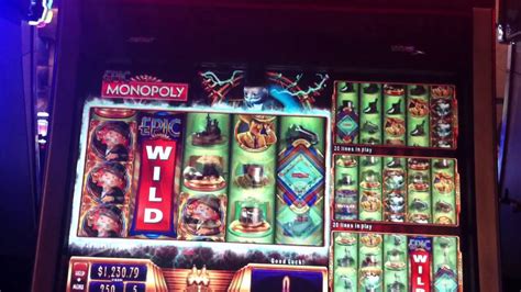 Epic Monopoly Slot Machine Bonus Wild Reels Youtube