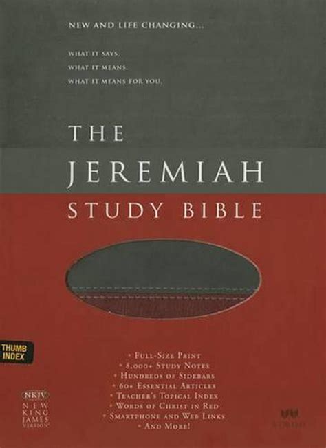 Jeremiah Study Bible Nkjv By David Jeremiah English Imitation Leather