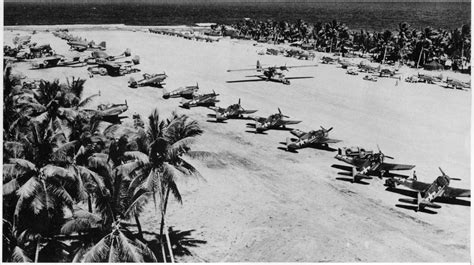 american airfield on an island in the pacific war of the pacific hellcat flying boat