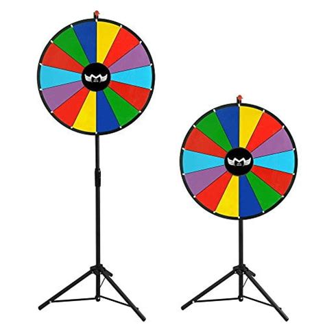 Megabrand 24 Tabletop Color Dry Erase Spinning Prize Wheel 14 Slot