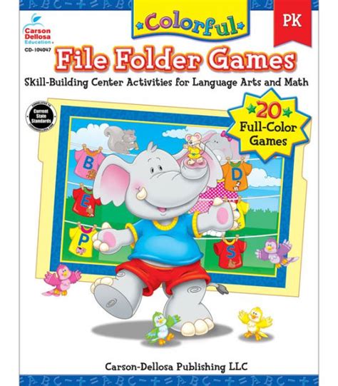 Colorful File Folder Games Pk By Debra Olson Pressnall Paperback Barnes And Noble®