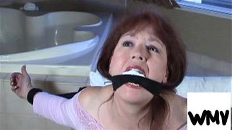 Milfs Boundgagged And Harassed Bound In Pink Ropes With Ball Gag