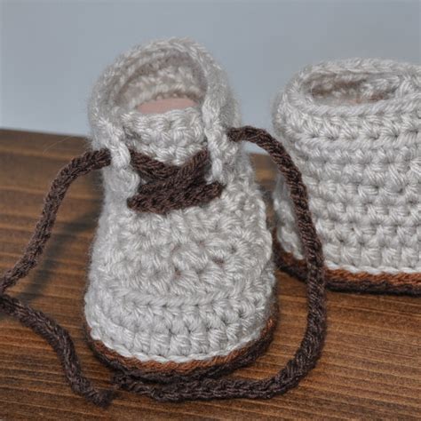 Crochet Baby Booties Baby Hiking Boots Tie Baby Booties Etsy