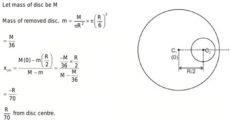 51from A Uniform Circular Disc Of Radius R A Circular Disc Of Radius R6 And Having Centre At