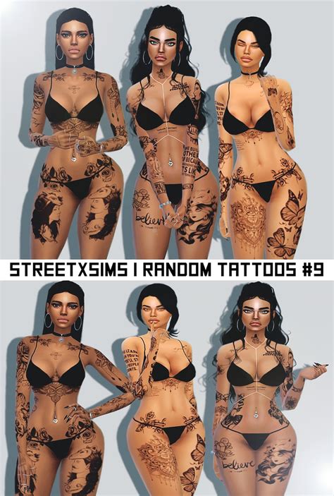 Sims 4 Ccs The Best Streetxsims Random Tattoos