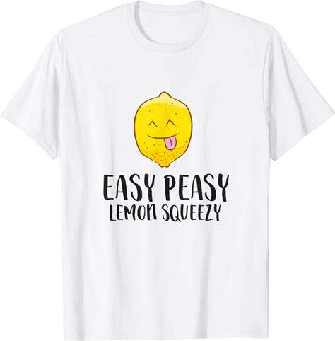 Lemonade Summer Lemons Easy Peasy Lemon Squeezy T Shirt Amazon Co Uk Grocery