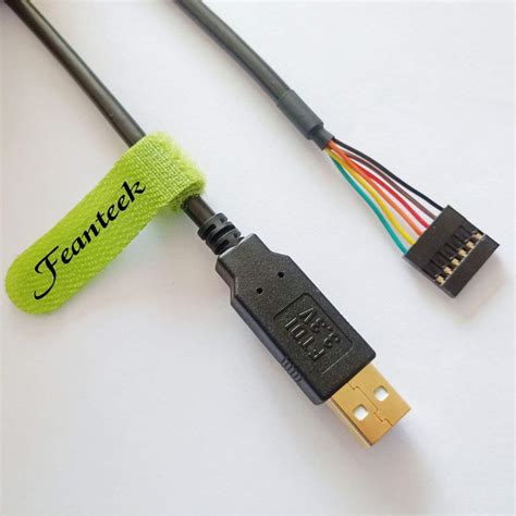 Buy Feanteek Ftdi Cableusb To Ttl Serial Cable 33v Uart Converter With Built In Ftdi Chip