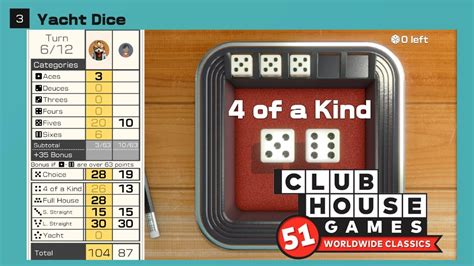 Club House Games 51 Worldwide Classic Yacht Dice Youtube
