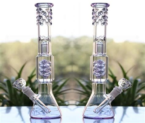 Bulk Order Matrix Beaker Glass Bong With Domesteam Joint And 188mm Dab Rig Solid Glass Water