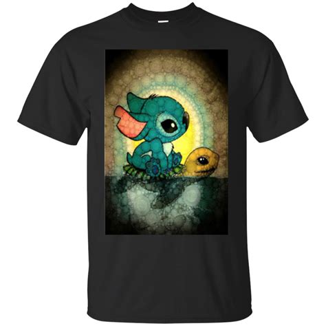 Lilo And Stitch Turtle Art Shirts Baby Kools