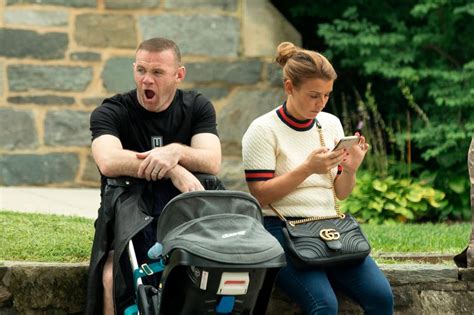 The wives of two english soccer stars are engaged in an online war over leaking stories to the press. Wayne Rooney and wife Coleen do the school run and shop as ...