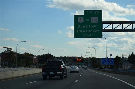 Interstate 95 South Massachusetts To Downtown Providence Aaroads