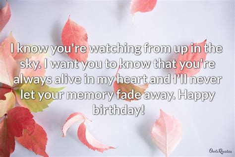 20 Deceased Loved Ones Birthday Quotes