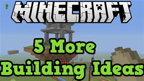 Minecraft Xbox One Ps4 5 Building Ideas Youtube