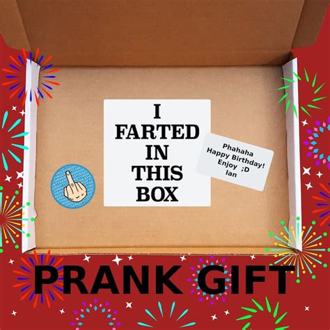 Fart Box Prank Mail Post T Box Gag Funny Birthday Etsy