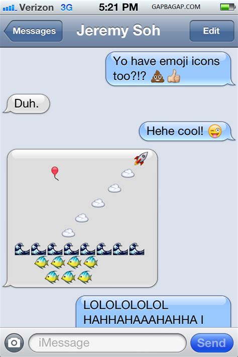 Hilarious Emoji Conversation Lol Funny Text Messages Emoji Texts