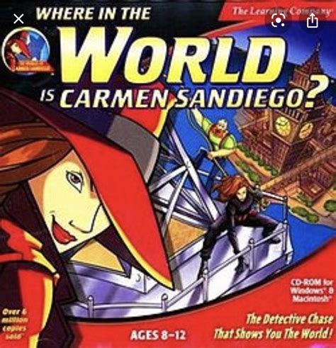 Anyone Else Play The Carmen Sandiego Pc Game In The 90s Nostalgia