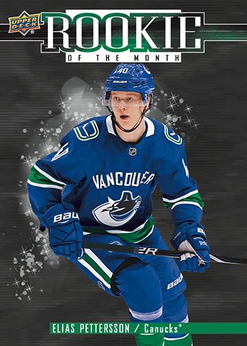 One of each in tuesday's loss. Rookies on the Radar: Elias Pettersson of the Vancouver Canucks ‹ Upper Deck Blog