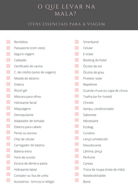 Lista Essencial Do Que Colocar Na Mala De Viagem Jornal Da ModA