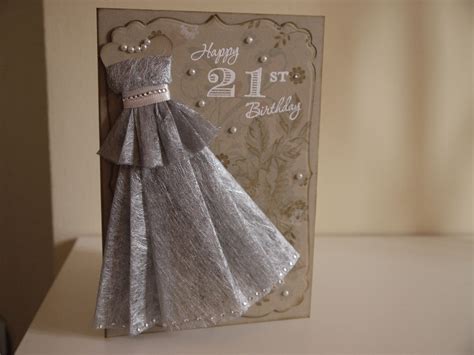 Girly 21st Birthday Card Elegant Dress Form 21st Birthday Cards Dress Card Birthday Cards